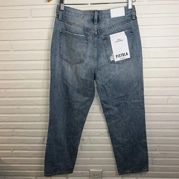 Pistola Light Wash Charlie Shore Distressed Button Fly Jeans, Women’s Size 27 - Picture 4 of 12